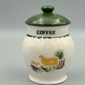 Woods / Wood & Sons Jacks Farm - 5,1/2" Coffee Storage Jar.