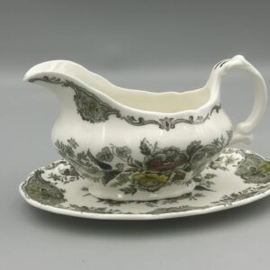 Royal Doulton Ridgways Windsor - Handled Sauce Boat and Stand